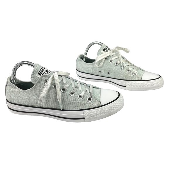 Converse All Star Knit Ox Sage Metallic Streetwear Retro Y2K Sneakers Women 8 - Picture 3 of 10